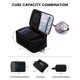 thumbnail image 3 of Mochila de viaje LOVEVOOK Carry on 50 L con puerto USB negra, 3 of 7