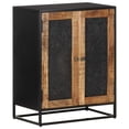 thumbnail image 1 of vidaXL Sideboard 60x35x75 cm Rough Mango Wood 0 Shelves, 1 of 4