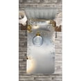 thumbnail image 3 of Ambesonne Industrial Quilted Bedspread Set 2 Pcs, Steampunk Antique, Twin Size, Yellow Grey White, 3 of 3