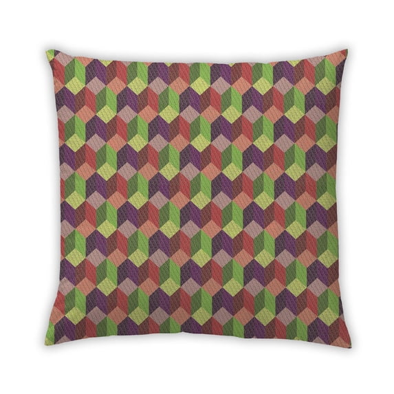 Ahgly Company Outdoor Square Contemporary Throw Pillow, 18 inch by 18 inch