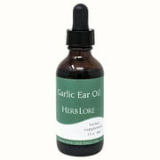 Herb Lore Garlic Ear Oil - Natural Ear Drops for Earache, 2 fl oz