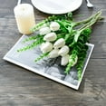 thumbnail image 3 of 20pcs White Flowers Artificial Tulip Silk Fake Flowers 13.5" for Mother's Day Easter Valentine’s Day Gifts in Bulk Home Kitchen Wedding Decorations, 3 of 5