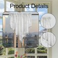 thumbnail image 6 of deevoka Beaded Window Valance Decor Swag Curtain Valance for Country Basement Window White, 6 of 9