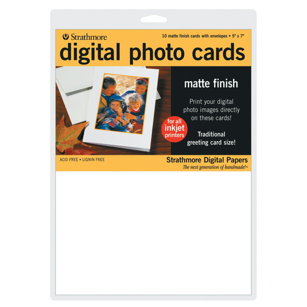 Strathmore Digital Photo Cards, 5" x 7 ", Matte
