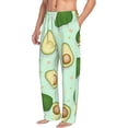 thumbnail image 2 of Easygdp Avocado Men's Pajama Pant, Sleep Elastic Waistband Lounge Pants - Large, 2 of 9
