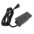 thumbnail image 1 of Recessed Power Strip Fast Charging 2 Outlets 1 USB C 1 USB A Ports Desk Outlet Convenient for Bedside Table Office Desk 12A, 1 of 7