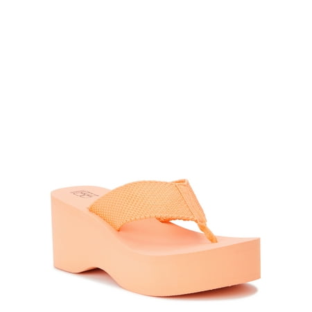 

No Boundaries Women s Wedge Thong Sandals