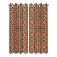 thumbnail image 2 of nqOlkjepod Outdoor Curtains for Patio Waterproof, Southwest Boho Outdoor Privacy Panels Grommet, Retro Farmhouse Abstract Geometric Striped Blackout Outside Curtains for Porch 54"x84", 2 Panels, 2 of 8