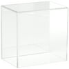 Plymor Clear Acrylic Display Case with No Base (Mirror Back), 6" W x 4" D x 6" H