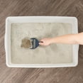 thumbnail image 4 of IRIS Large Open Top Cat Litter Tray, Sturdy Comfortable Open Air Senior Cat Kitty Rabbit Bunny Litter Pan Indoor, Pearl, 4 of 10