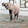 thumbnail image 6 of 28 Inch Round Tempered Glass Table Top Clear Glass 1/2" Inch Thick Beveled Polished Edge, 6 of 7