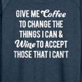 thumbnail image 3 of Instant Message - Give Me Coffee Wine - Women's Lightweight French Terry Long Sleeve Shirt, 3 of 6