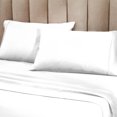 thumbnail image 6 of Superior Solid 1200-Thread Count Cotton Blend Sheet Set, Full, White, 6 of 6