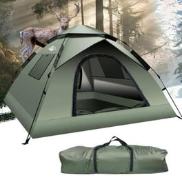 Wakeman Outdoors 2 Person Pop Up Tent with Layered Door and Carry Bag Red Walmart