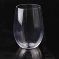 thumbnail image 4 of 480ML Premium Plastic Wine Glasses,1 Pc Plastic Stemless Wine Glasses,Unbreakable Plastic Wine Cups,Yacht Party Tumblers Stemless Reusable Cups,for Red White Wine High-End Events(Clear), 4 of 6