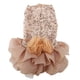 thumbnail image 2 of Vestido de verano para mascotas, vestido para perros pequeños, falda de princesa con lentejuelas para cachorros, disfraz de boda (dorado M), 2 of 5