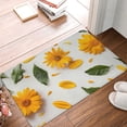 thumbnail image 5 of Daiia Sunny Yellow SunFlower Front Door Mat, Heavy Duty Durable Welcome Mat for Outdoor Indoor, Dirt Trapper Waterproof Super Absorbent Door Mat, 16" x 24", 5 of 9