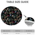 thumbnail image 6 of Pioneer Flower Floral Print Pattern Round Fitted Tablecloth with Elastic Edge,Dining Table Cover Waterproof,Outdoor Round Tablecloth for Camping,Dining,Indoor and Outdoor, 6 of 7