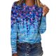 thumbnail image 2 of Puntoco - Camiseta holgada con estampado de moda para mujer, blusa de manga larga, cuello redondo, tops casuales Puntoco Puntoco-6857, 2 of 5