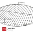 thumbnail image 5 of Nexgrill Premium 22.5" Charcoal Barbecue Grill with Adjustable Air Vent, Built-In Temperature Gauge, 362 SQ In Grate, Storage Rack, Portable Kettle Grill for Camping, and More - 810-0178&nbsp;, 5 of 8