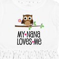 thumbnail image 4 of Inktastic My Nana Loves Me Owl Girls Toddler Dress, 4 of 5