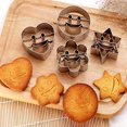 thumbnail image 4 of 4 cortadores de galletas de acero inoxidable, cortadores sonrientes, molde de metal para decoración de pasteles, fondant, galletas, pasteles, utensilios para hornear JM, 4 of 5