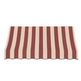 thumbnail image 2 of Awntech 7.375 ft Nantucket Fixed Awning Acrylic Fabric, Burgundy/Tan Stripe, 2 of 2