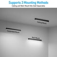 8 Pack 4FT 40W Linkable LED Linear Light, 3CCT Dimmable Suspension ...