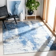 thumbnail image 2 of SAFAVIEH Jasper Alvina Abstract Overdyed Area Rug, Blue/Ivory, 5' x 5' Square, 2 of 8