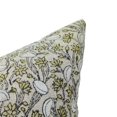 thumbnail image 2 of Fabdivine Thick Linen Hand Block Print Vintage Throw Cushion Cover , 16"X16", White, 2 of 5
