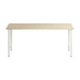 thumbnail image 2 of Pemberly Row Engineered Wood 72W x 24D Computer Desk w/ Metal Legs - Natural Elm, 2 of 9
