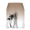 thumbnail image 3 of LIBRCLO Mens Hawaiian Beach Shorts Thin Quick Dry Swim Trunks Coconut Tree Prints Swimsuit Lightweight Board Shorts Swimwear Breathable Bathing Suits Khaki XXL, 3 of 4