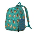 thumbnail image 2 of Stylish Dog Lover Backpack with Cute Bone and Puppy Theme, Lightweight Travel Bag for Daily Use, 2 of 6