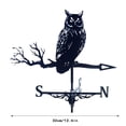 thumbnail image 3 of Owl Weather Vane for Roof-Stainless Steel Wind Spinner for Garden,Yard,and Farmhouse Decor,Retro Owl Wind Direction Indicator, 3 of 7
