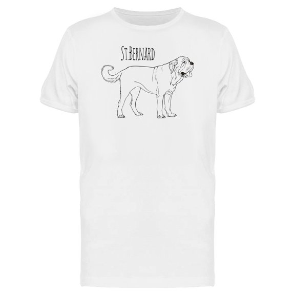 St. Bernard Caption Tee Men's -Image by Shutterstock