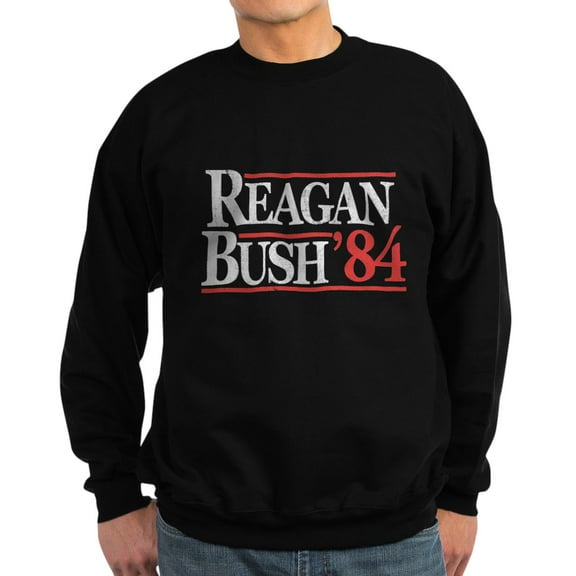 CafePress - Reagan Bush '84 Sweatshirt (Dark) - Classic Crew Neck Sweatshirt