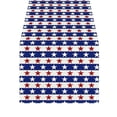 thumbnail image 2 of American Flag Stripes Stars Table Runner, 4th of July Independence Day Patriotic Red White Blue Kitchen Dining Table Decor, Memorial Day Holiday Party Banquet Table Cover Strip, 2 of 6