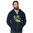 thumbnail image 4 of Play Time Video Game Gaming Nerd Zip Hoodie Sweatshirt Men Brisco Brands L, 4 of 6