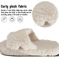 thumbnail image 4 of BERANMEY Adjustable Strap Slippers for Women Men Slip on Cozy Open Toe Womens Slippers Indoor Memory Foam Insole House Slippers Socks Cozy Fuzzy House Shoes Indoor/Outdoor, 4 of 9