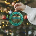 thumbnail image 5 of Christmas Ornaments 2025, Spiritual Christmas Tree Ornament Menorah Design, Hanukkah Decorations for Home, Jewish Gifts for Mom Sister Friends, Unique Hanukkahs Gifts, 5 of 7