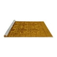 thumbnail image 2 of Ahgly Company Machine Washable Indoor Square Southwestern Yellow Country Area Rugs, 4' Square, 2 of 4