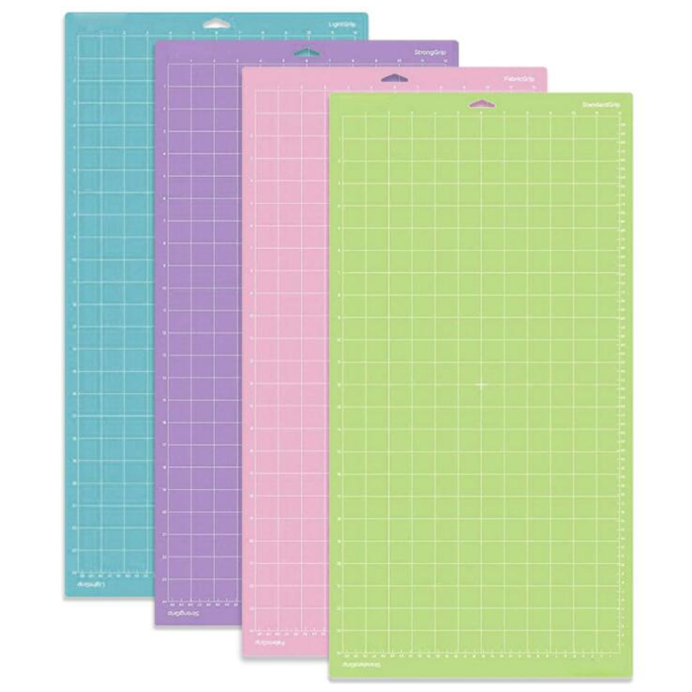 Ashion 4pcs 12x24 Inches Pvc Cutting Mat Odorless Mat for Plotter Grid