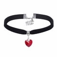 thumbnail image 2 of YYKihy European And American Beaded Necklaces Retro Heart Shaped Pendant Lace Multi Color Heart Shaped Necklace, 2 of 9