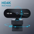 thumbnail image 2 of 4K Webcam for Laptop, Automatic Camera with Microphone, USB and Playback for Streaming/Video Calling, 90 °   Field of View, 2 of 6