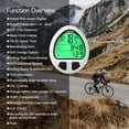 thumbnail image 2 of Lixada LIXADA Modern Elliptical Bike Computer with Speed Display, Maintenance Alert, Auto Wake-Up, Waterproof Design, Wired/Wireless Options, Black/White Colors, Compact & Lightweight for Cycling, 2 of 7