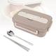 thumbnail image 1 of 1000ml Stainless Steel Lunch Box Lightweight Portable Brown, 1 of 5