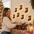 thumbnail image 5 of LED Christmas Wall Decor Light, 7Pcs Christmas Stocking Pattern Wood Christmas Wall Light Lighted Wall Art for Christmas Home Decor, 5 of 7