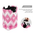 thumbnail image 3 of Yayeee Freestanding Laundry Hamper with Handle Collapsible Large Storage Basket for Clothes, Heart Geometric, 3 of 7