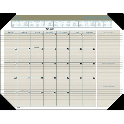CALENDAR PAD DESK MONTHLY 17X22 EXECUTIVE ENGLISH 2020 | Walmart Canada