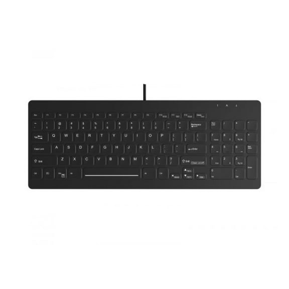 TG3 Electronics Low Profile Washable 96 Key USB Keyboard Black